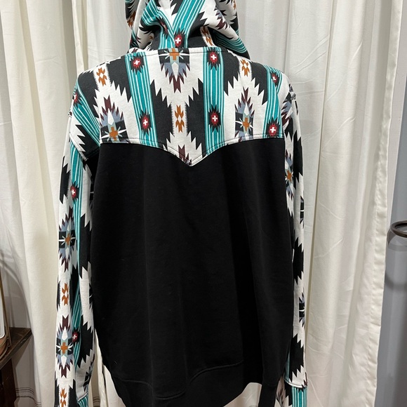Wrangler Black and Teal Women’s Hoodie - Picture 4 of 4